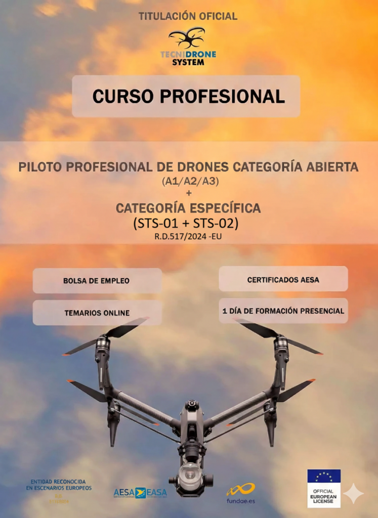 Pack Profesional + Radiofonista gratis - R.D. 517/2024 - Categ. Abierta A1/A3 + Cat. Específica STS-01 y STS-02 (teoría y práctica)
