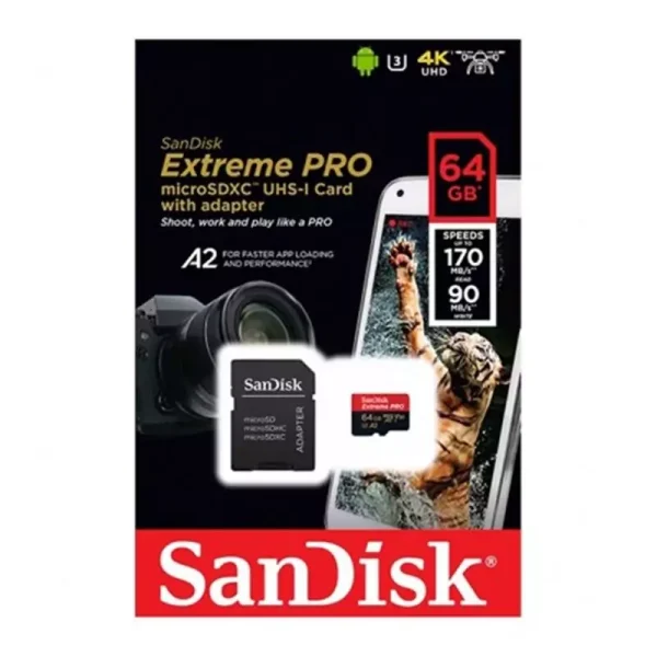 Tarjeta Sandisk Extreme Pro MicroSDXC 64GB 170MB/S - Imagen 3