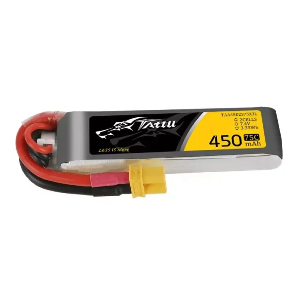 Batería Tattu Lipo 450mAh 7.4V 2S1P Tamaño largo