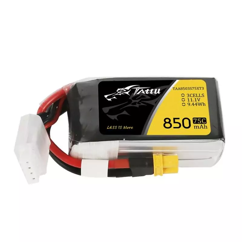 Batería Tattu Lipo 850mAh 75C 11.1V 3S1P