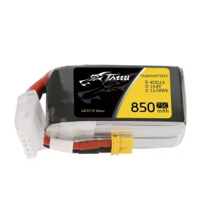 Batería Tattu Lipo 850mAh 75C 14.8V 4S con enchufe XT30